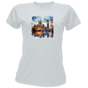 Camiseta Baby Look Big Ben watercolor
