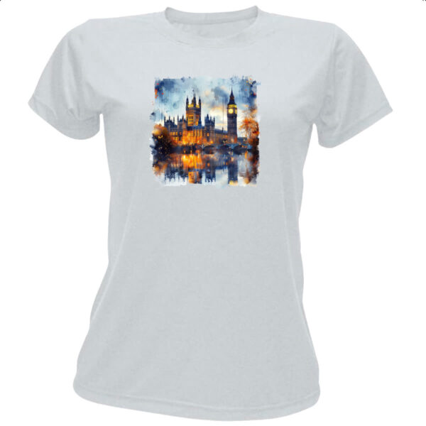 Camiseta Baby Look Big Ben watercolor