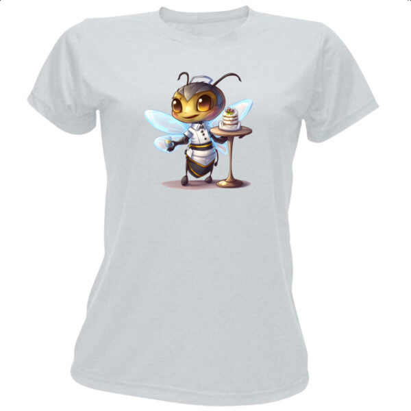 Camiseta Baby Look Abelha cozinheira