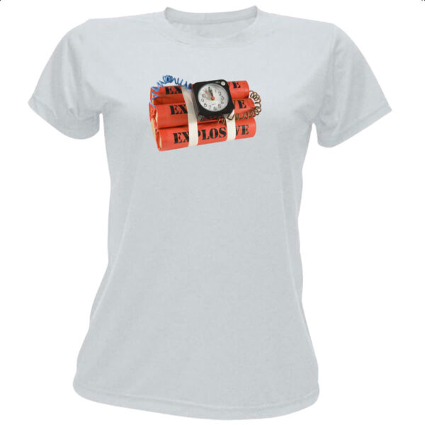 Camiseta Baby Look Bomba relogio