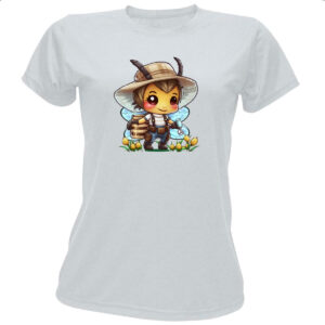 Camiseta Baby Look Abelha fazendeira