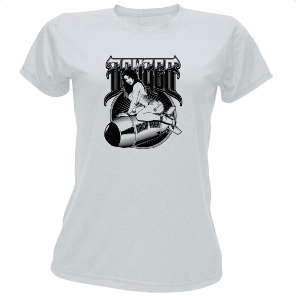 Camiseta Baby Look Bomber drop me