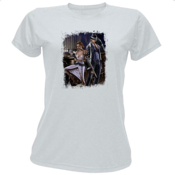 Camiseta Baby Look Bonnie e Clyde