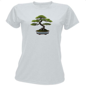 Camiseta Baby Look Bonsai Minimalismo