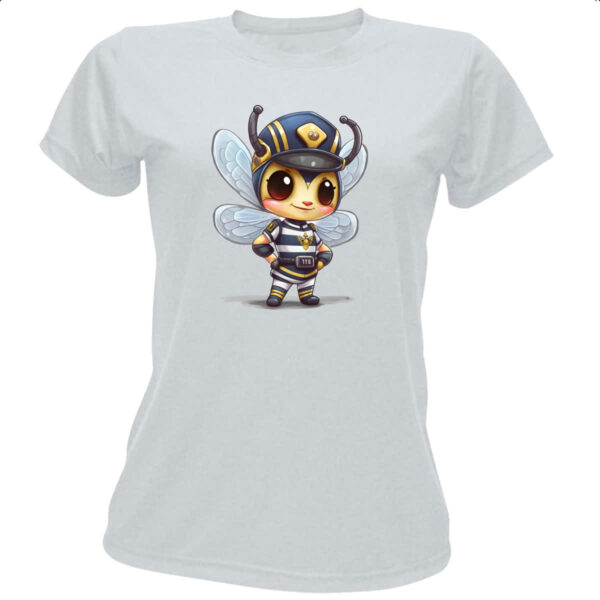 Camiseta Baby Look Abelha policial