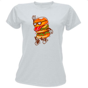Camiseta Baby Look Burguer dance