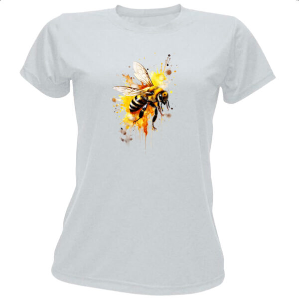 Camiseta Baby Look Abelha real splash art
