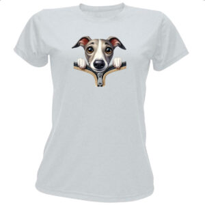 Camiseta Baby Look Whippet no Ziper