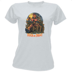 Camiseta Baby Look Halloween Trick or Treat