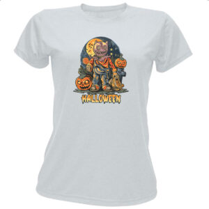 Camiseta Baby Look Halloween pumpkin cemiterio