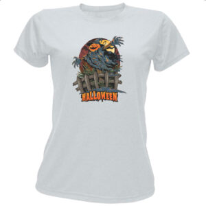 Camiseta Baby Look Halloween pumpkin espantalho