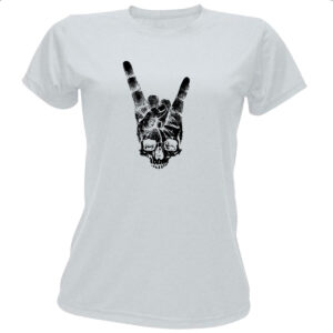 Camiseta Baby Look Skull Shaka Surfista