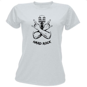 Camiseta Baby Look Hard Rock Guitarra Maos