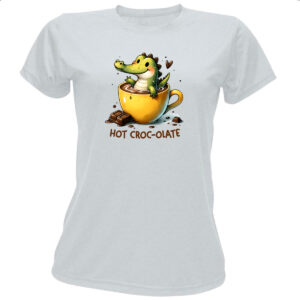 Camiseta Baby Look Hot Croc-olate