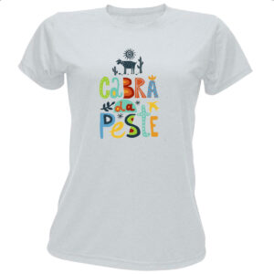 Camiseta Baby Look Cabra da peste elementos nordestinos