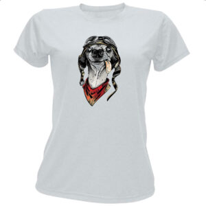 Camiseta Baby Look Cachorro doido piloto