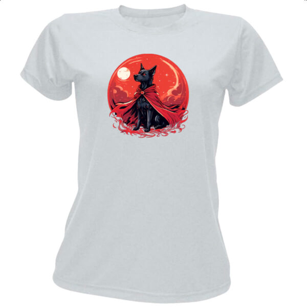 Camiseta Baby Look Cachorro vampiro
