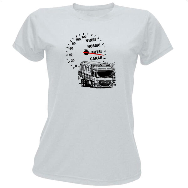 Camiseta Baby Look Caminhao velocimetro