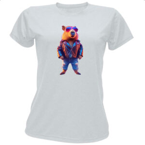 Camiseta Baby Look Capivara balada