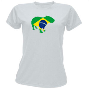 Camiseta Baby Look Capivara Fauna Brasileira
