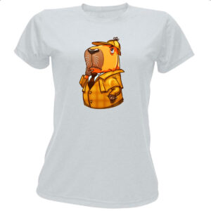 Camiseta Baby Look Capivara Holmes