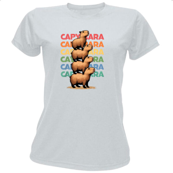 Camiseta Baby Look Capivara funny