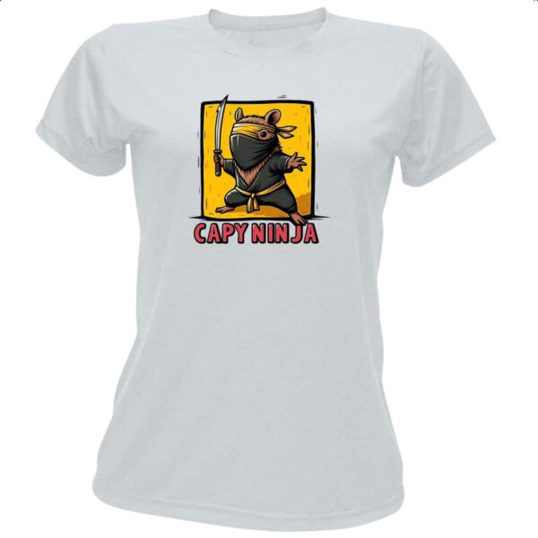 Camiseta Baby Look Capivara ninja
