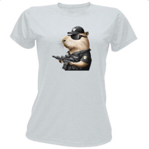 Camiseta Baby Look Capivara SWAT