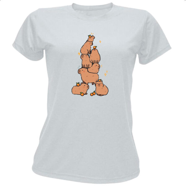 Camiseta Baby Look Capivarias