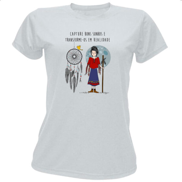 Camiseta Baby Look Capture bons sonhos