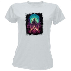 Camiseta Baby Look Castelo sombrio