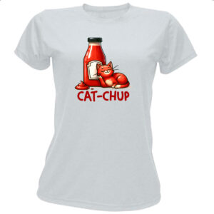 Camiseta Baby Look Cat-Chup