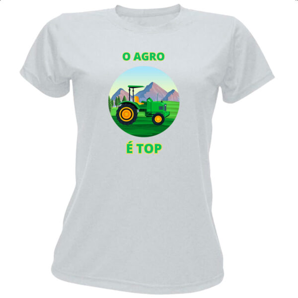 Camiseta Baby Look Agro e top