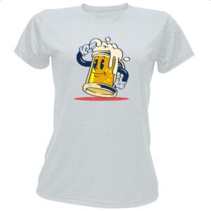 Camiseta Baby Look Chopp em continencia