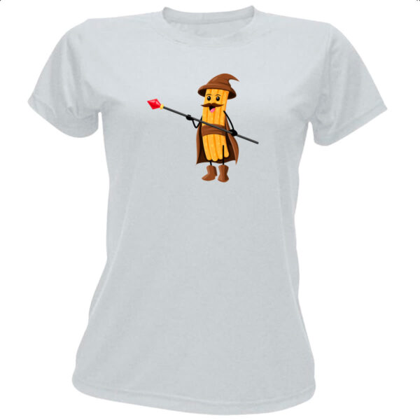 Camiseta Baby Look Churros cavaleiro