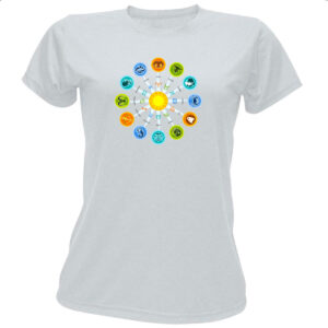 Camiseta Baby Look Circulo do Zodiaco Signos