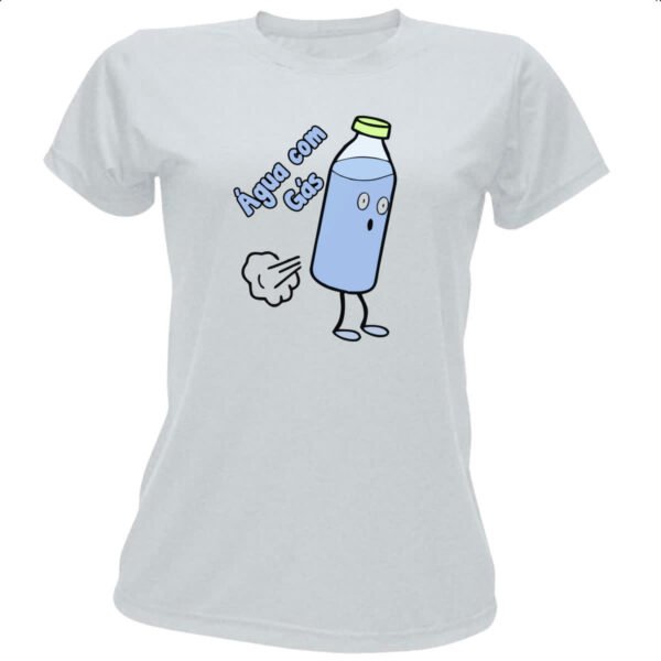 Camiseta Baby Look Agua com gas