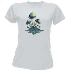 Camiseta Baby Look Cogumelos