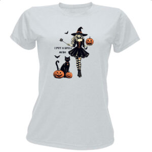 Camiseta Baby Look Colocar um feitico em voce