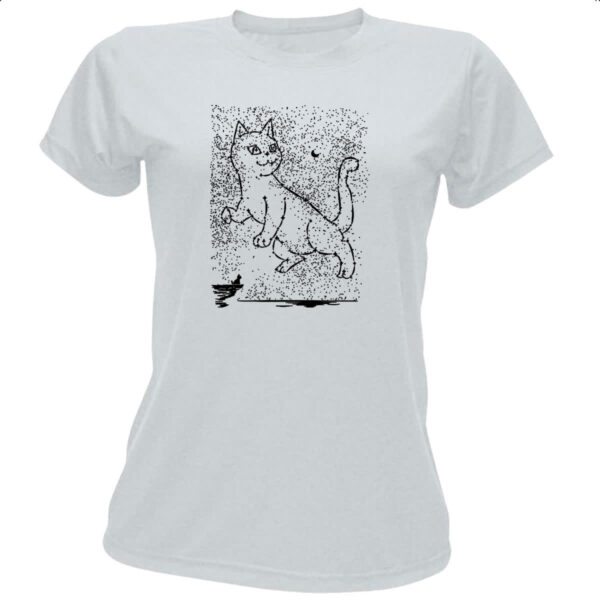 Camiseta Baby Look Constelacao Gato