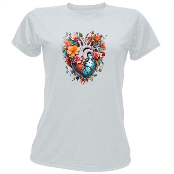 Camiseta Baby Look Coracao da natureza