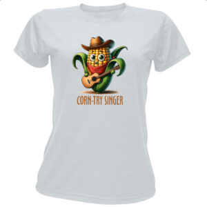 Camiseta Baby Look Corn-try singer