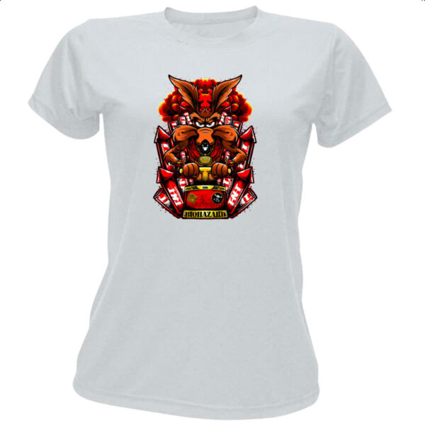 Camiseta Baby Look Coyote Biohazard