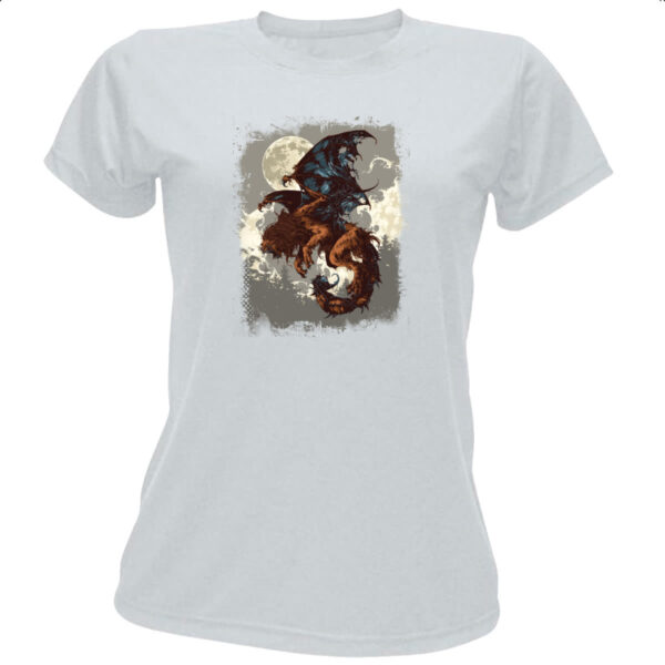 Camiseta Baby Look Criatura Mitologica Manticora 02