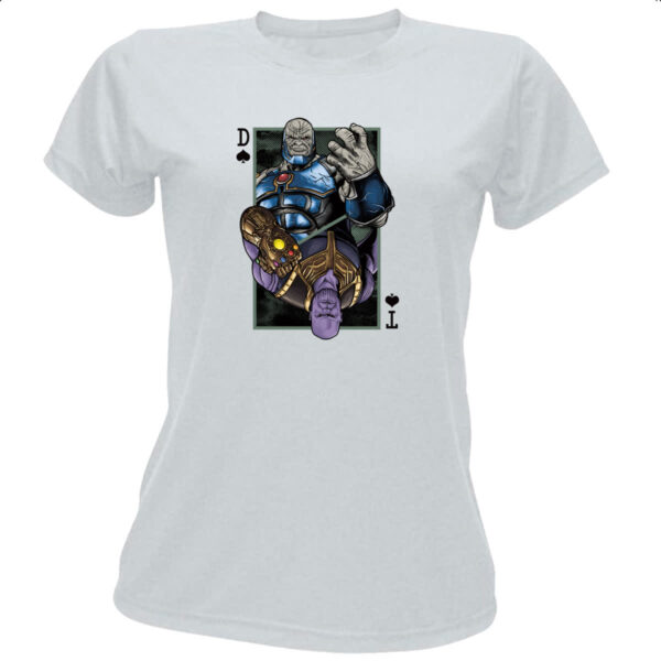 Camiseta Baby Look Darkseid e Thanos