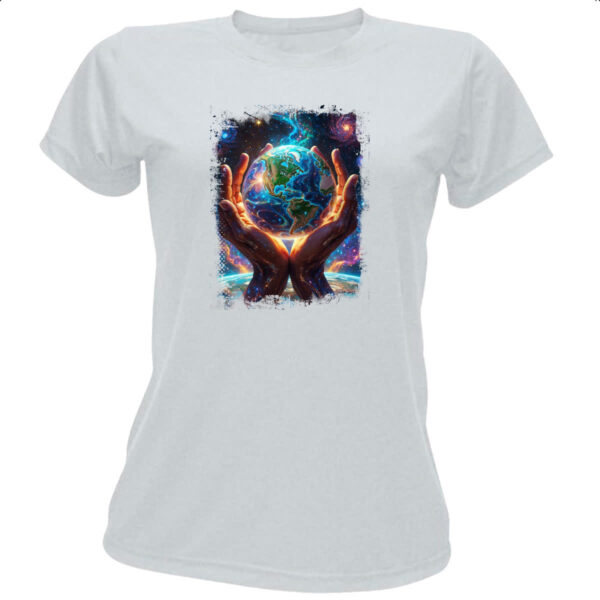 Camiseta Baby Look Deus criando o universo