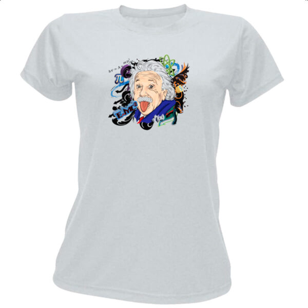 Camiseta Baby Look Albert Einstein - E=MC2