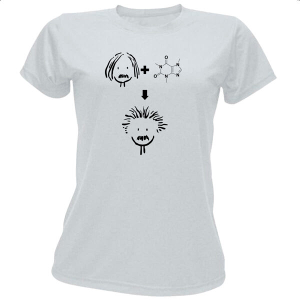 Camiseta Baby Look Albert Einstein Cafeina