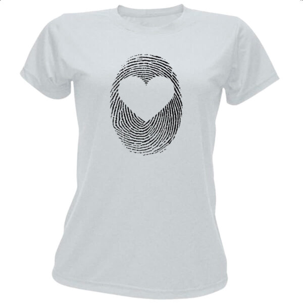 Camiseta Baby Look Digital do amor