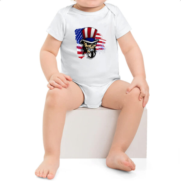Body infantil American Skull - Imagem 2
